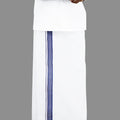 Men Navy Fancy Border Double Layer Dhoti Terra Plain