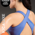 Luxe Crostini Full Coverage And High-Impact Sports Bra Blue