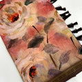 Peach Soft Silk Watercolor Floral Print Saree