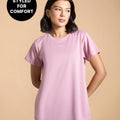 Kica Quick Dry Active T-Shirt with Curved Hem and Flattering Hip-Length Fit Pink