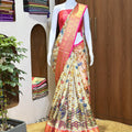 Vibrant Kalamkari Digital Print Saree