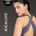 Luxe Crostini Full Coverage And High-Impact Sports Bra Grey
