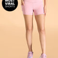 Kica High-Waisted Workout Booty Shorts Pink