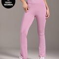 Kica Criss Cross Cotton Flare Comfort Pants Pink
