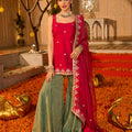 Vesna Pink Solid Chanderi Sharara Set
