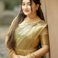 Regal Gold Kanjivaram Tissue Saree