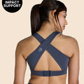 Crostini Full Coverage Sports Bra Grey