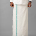 100% Cotton Double Dhoti White Success Spl SS02