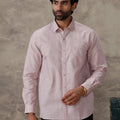 Men Cotton Rich Shirt Pinky Brown Trendy 8 YH7