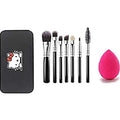 Makeup Brush Set with Storage Box and Sponge Puff (Color Varies)