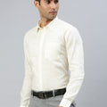 Men Cotton Rich Shirt Cream Celebrity