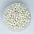 Satyam Kraft 4mm White Pearl Beads 1200pcs for DIY Jewelry & Crafts