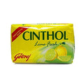 Cinthol Lime Bath Soap 75g Pack of 4 Lemony Fragrance Grade 1