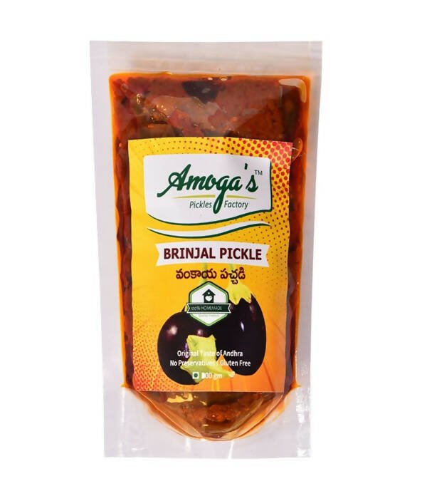 Amoga's Pickles Factory Brinjal Pickle Andhra Style