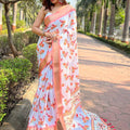 Gajari Kota With Digital Floral Printed Saree