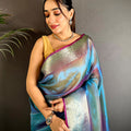 Radiance Dual Tone Tissue Silk Saree