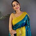 Radiant Feather Dubal Tone Soft Silk Saree