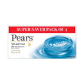 Pears Soft Soap Bar 4-Pack with Glycerin and Mint for Soft Skin