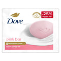 Dove Pink Beauty Bar 125g 3-Pack Moisturizing for Soft Glowing Skin