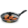 Hawkins Futura 24cm Non-Stick Frying Pan with Glass Lid Black