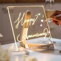 3D Acrylic LED Writing Pad with Pen for Home & Office Decor