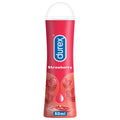 Durex Strawberry Lubricant Gel 50ml Water-Based Safe for Condoms & Toys