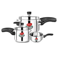 Pigeon Stainless Steel Pressure Cooker Set, Induction & Gas Compatible