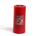 HOSLEY Apple Cinnamon Red Pillar Candle 6" - 90 Hr Burn, Soy & Paraffin Wax