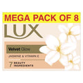 Lux Flawless Glow Soap 150g x8 with Vitamin C & E for Radiant Skin