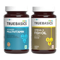 TrueBasics Multivitamin & Omega 3 Combo for Men & Women, 120 Tablets