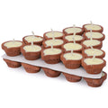 Welburn Pure Cow Ghee Diyas 60-Pack, 45-Min Burn, Ready for Puja
