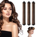 Heatless Hair Curler Rods for All Hair Types, Brown Satin Rollers