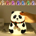 Rechargeable Panda Night Light for Kids - 7-Color LED Lamp, BPA-Free
