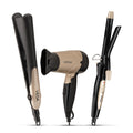Vega 3-in-1 Hair Styling Set: Dryer, Straightener & Curler, Black