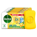 Dettol Lime Cool Soap Bar 400g Pack of 4 with Menthol Freshness