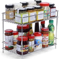 2-Tier Stainless Steel Kitchen Rack for Countertop Storage