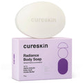 Cureskin Radiance Body Soap | For Pigmentation & Sun Damage with Alpha Arbutin, Kojic Acid and Ucuba Butter | Soap Tan Removal, 75 g (Pack of 1)