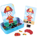 Magnetic Dress Up Puzzle, Magnetic Puzzle, Magnetic Dress Up Boy Set Cards Tin Box Travel Game Pretend Play Gift