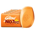 Godrej No.1 Bathing Soap, Sandal & Turmeric, 100g (Pack of 5)