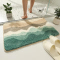 Roseate Wave Anti-Skid Microfiber Mat 40x60 cm - Super Soft & Absorbent