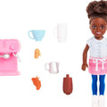 Barbie Chelsea Doll Barista Set with 7 Accessories