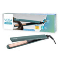 Vega Ceramic Hair Straightener Quick Heat Travel Lock Green VHSH-42
