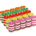 PROSPERRO LUMO Multicolour Unscented Tea Light Candles Set of 100