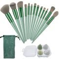13-Piece Makeup Brush Set with Blender and Sponges