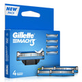 Gillette Mach 3 Razor Blades 4-Pack Cartridge