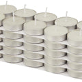 Amazon Brand - Solimo Wax Tealight Candles, 2-Hour Burn Time, Smokeless, No Residue (Set of 50, Unscented)