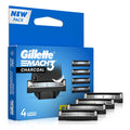 Gillette Mach3 Charcoal Razor Blades 4-Pack for Men