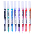 BRUSTRO AeroFlow Coloured Micro-Tip Roller Ball Pen | Tip size - 0.5 mm - Set of 8 |Leakproof, Quick Dry, Acid-Free, Non-Toxic,Fade Resistant,Ideal for Drawing,Doodling, Office, Stationery, School use