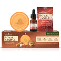 Santoor Sandalwood Soap Set with Face Pack and Serum for Radiant Skin