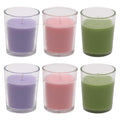 Solimo Scented Votive Candles 6-Pack Lavender Lemongrass Rose